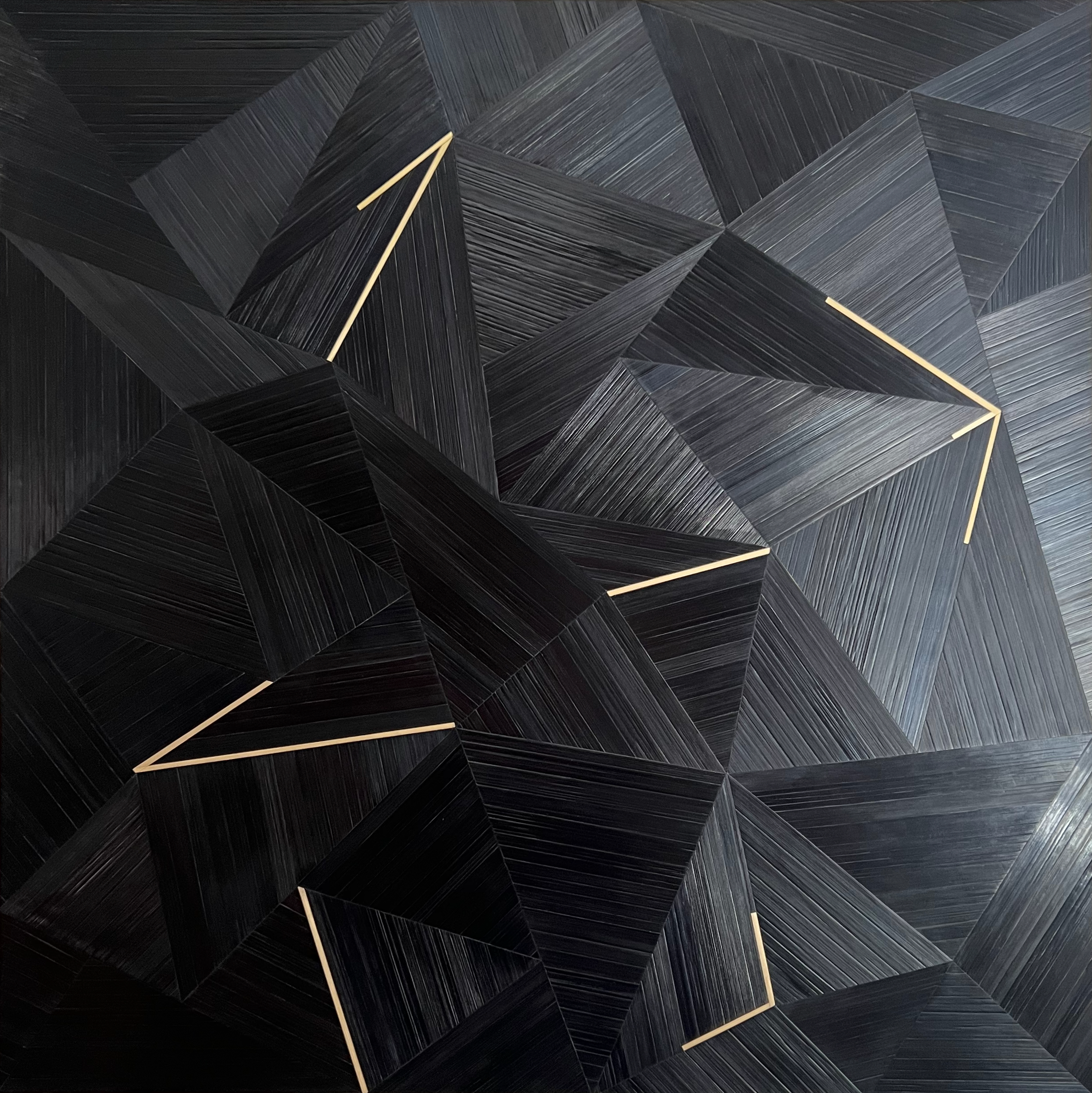 Scattered Light - Straw marquetry artwork